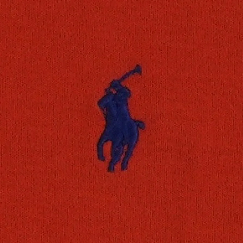 Polo Ralph Lauren 100% Cotton Polo Shirt Men's Size Large Orange Long Sleeve